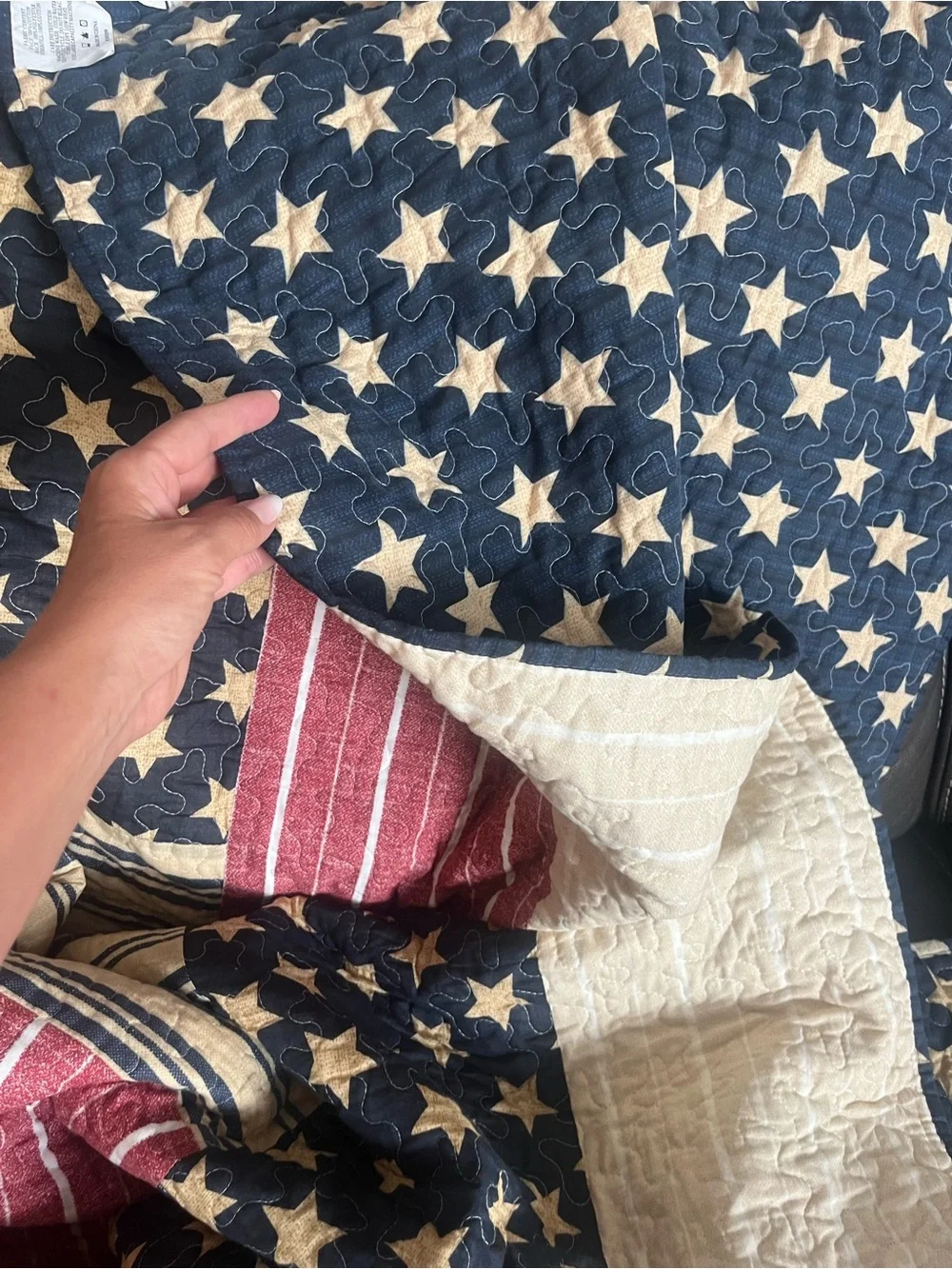 N/A patriotic quilted